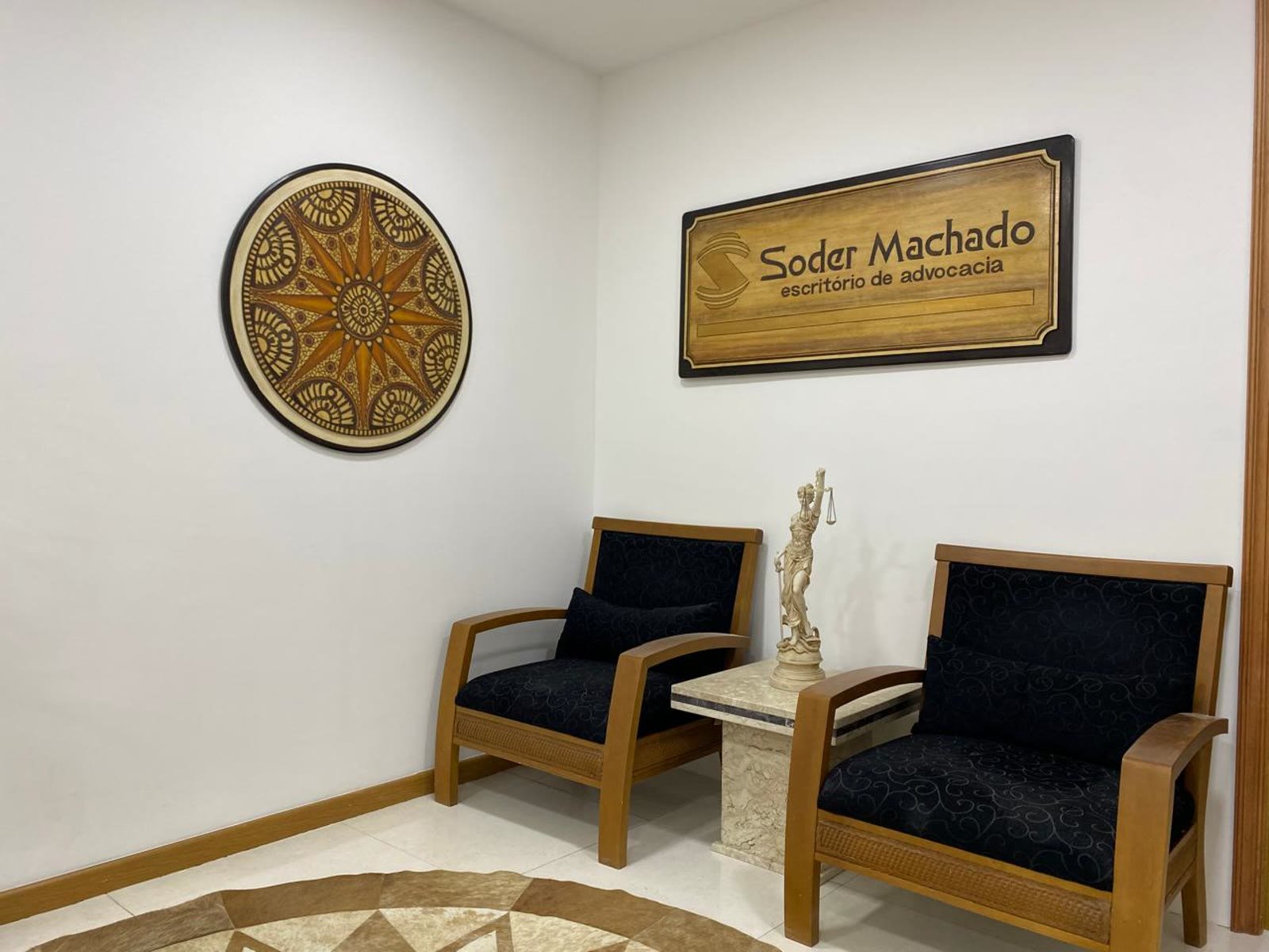 Recepção do escritório Soder Machado Advocacia em Niterói